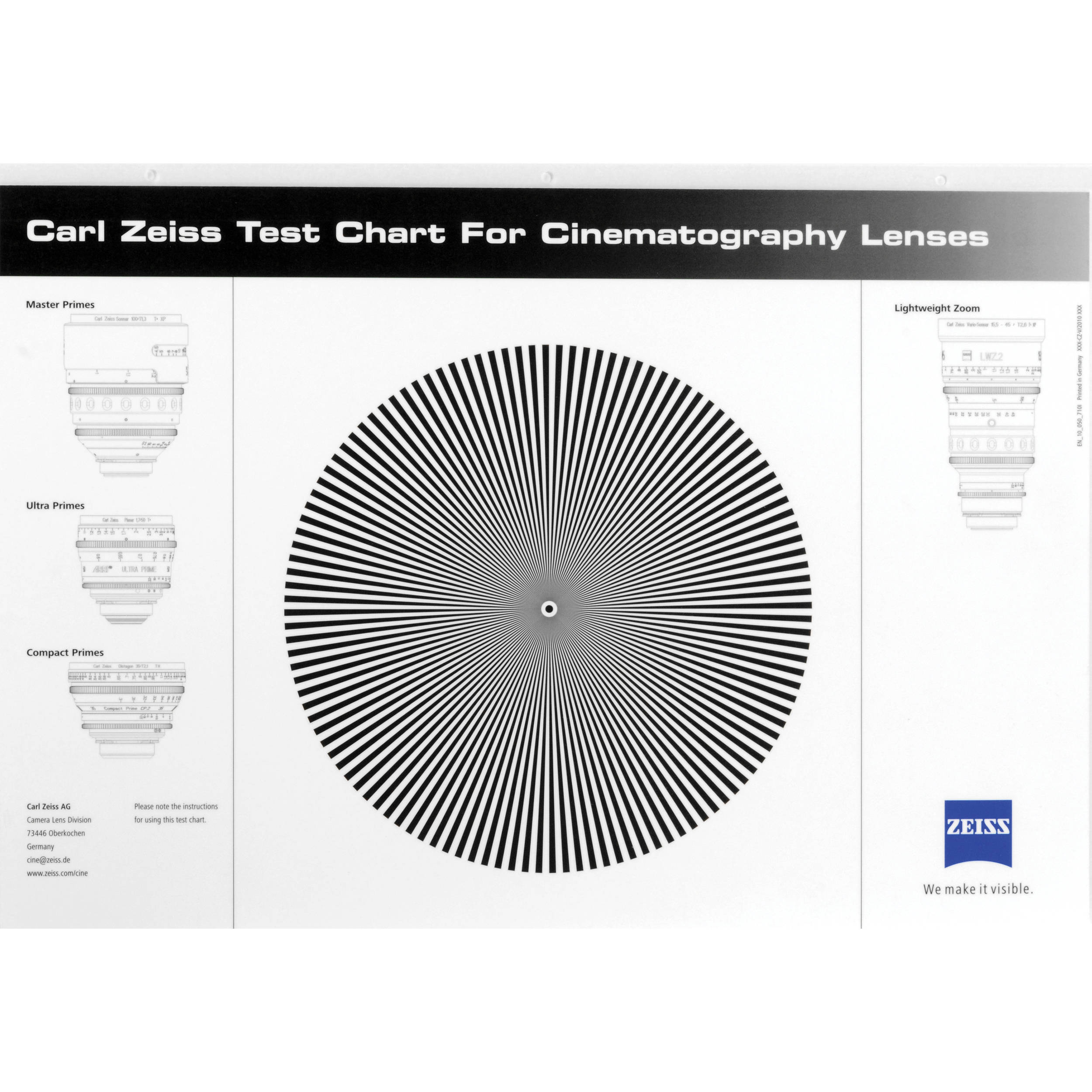 testing lens test chart download